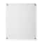 Cool Modern Frames Clear Acrylic Float Frame with Gold Hardware